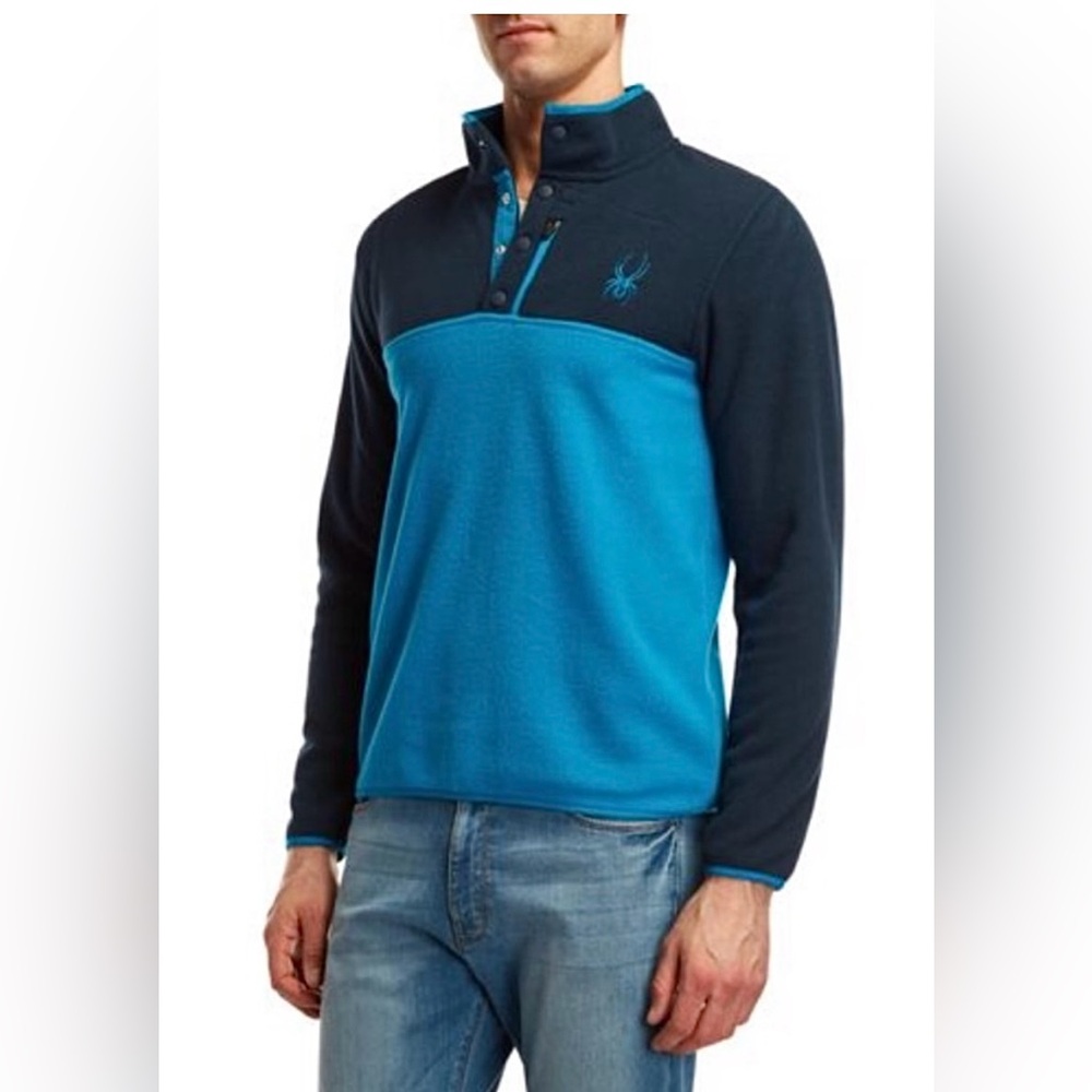 NWT Spyder Frontier Snap Pullover Fleece